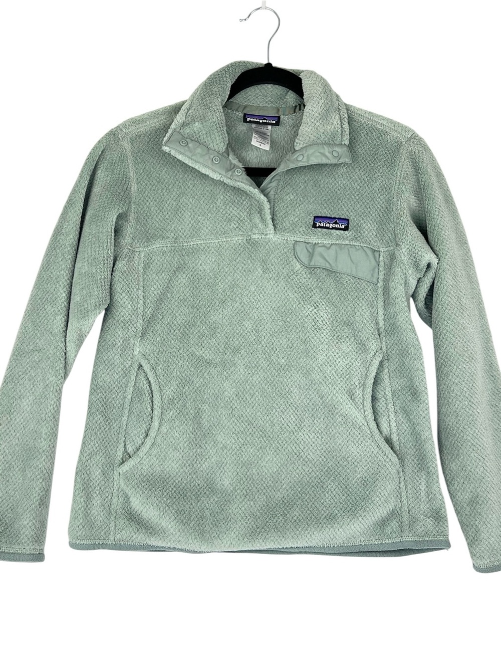 Patagonia Women's Re-Tool Snap-T Pullover Sweater Sz S Green Fleece Gorpcore